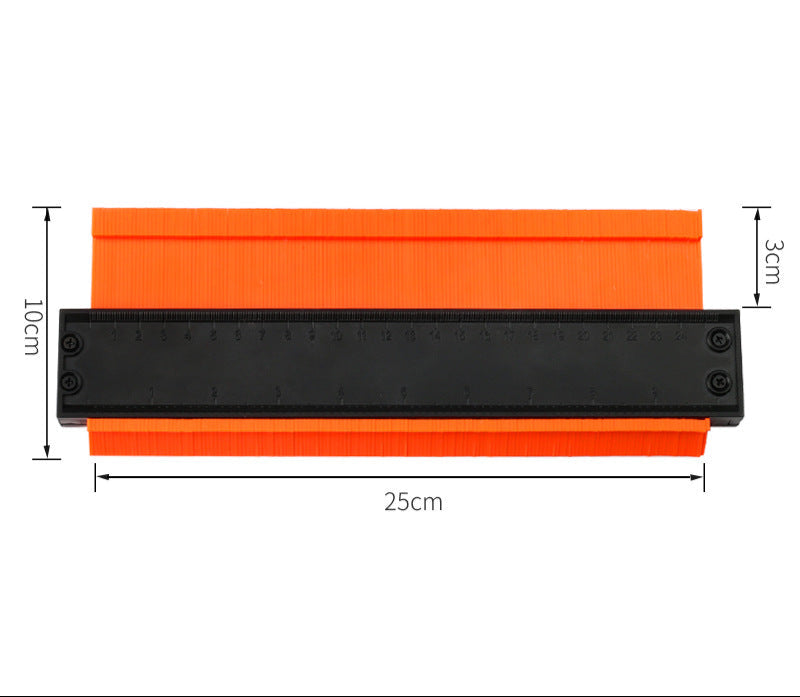 Contour gauge contour gauge Contour woodworking measuring shape gauge taker Irregular contour measuring radian ruler