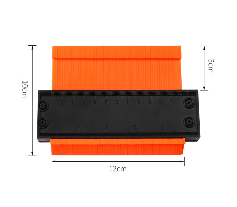 Contour gauge contour gauge Contour woodworking measuring shape gauge taker Irregular contour measuring radian ruler
