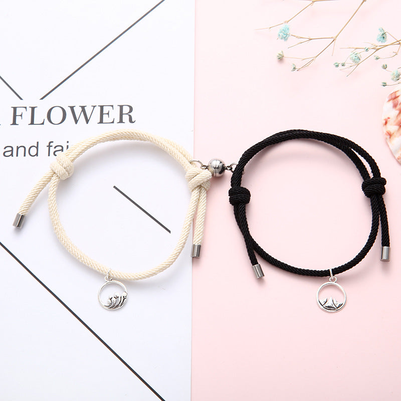 New Alloy Eachother Couple Bracelet