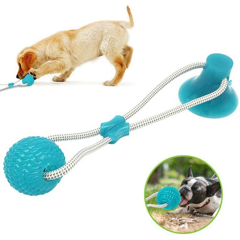 Dog small ball smart play dog bite rope toy doll bite-resistant own dog, cat sound ball