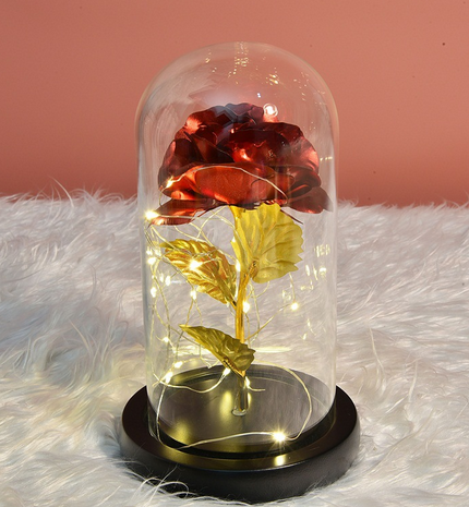 Eternal life simulation roses creative home decoration LED night light birthday holiday gift new shelves