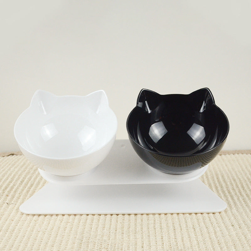 Cat bowl dog bowl cat double bowl non-slip pet cat pot cat food bowl cat dog food bowl protection spine pet bowl