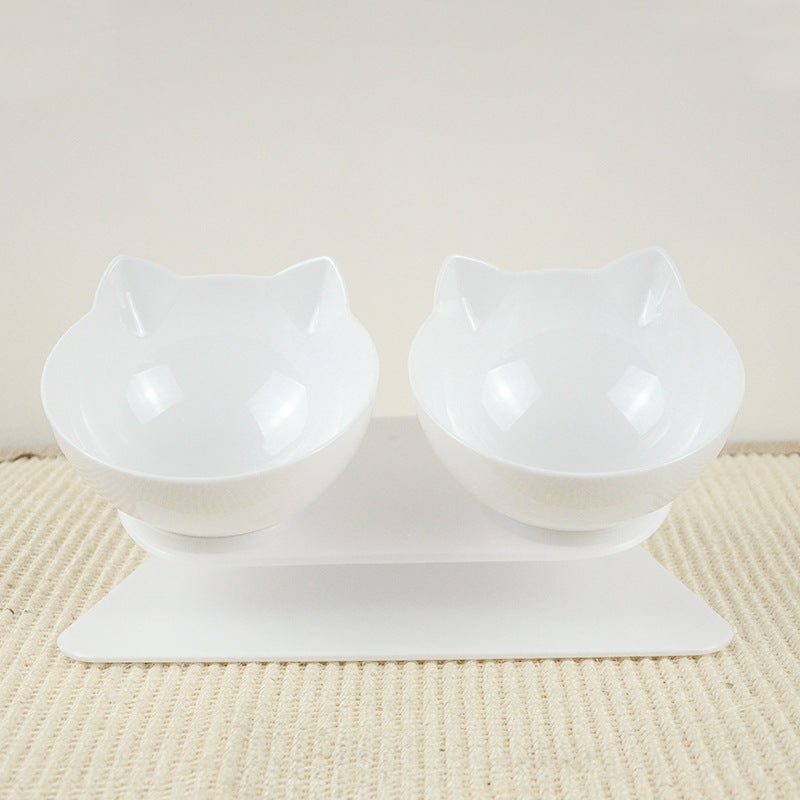 Cat bowl dog bowl cat double bowl non-slip pet cat pot cat food bowl cat dog food bowl protection spine pet bowl