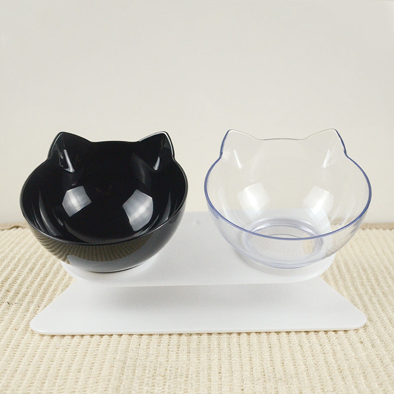 Cat bowl dog bowl cat double bowl non-slip pet cat pot cat food bowl cat dog food bowl protection spine pet bowl