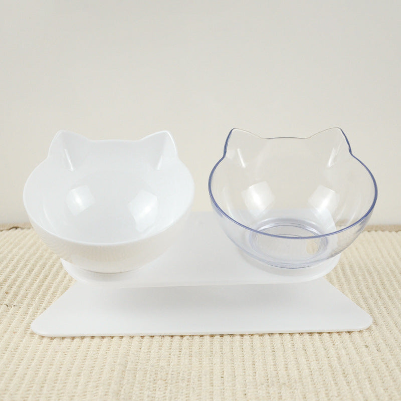 Cat bowl dog bowl cat double bowl non-slip pet cat pot cat food bowl cat dog food bowl protection spine pet bowl