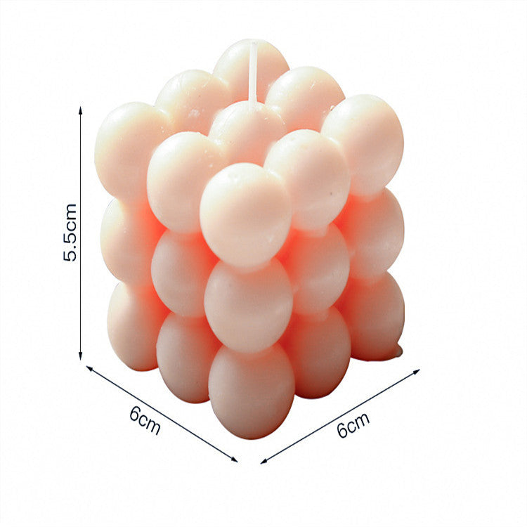 South Korea ins cube ugly orange lemon cheese soy wax aroma candle home decoration photo props