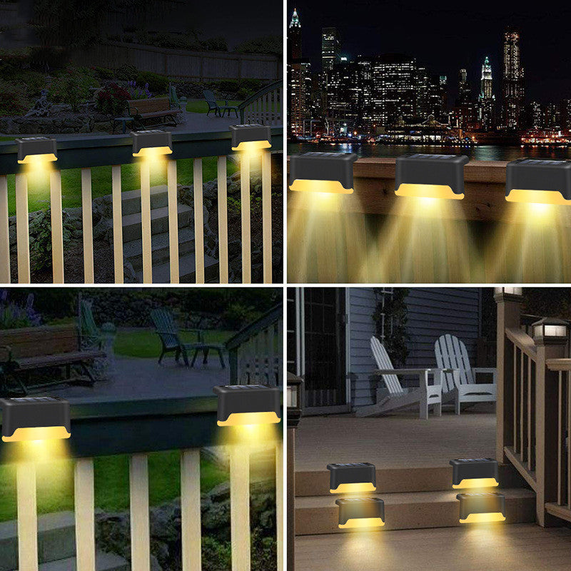 Wilder's new solar staircase lamp outdoor waterproof LED step lamp courtyard decoration landscape lamp railing lamp