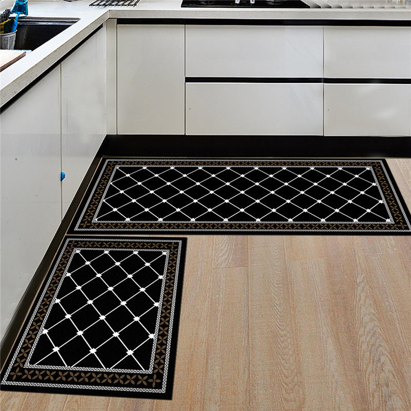Nordic ins wind printing door carpet floor mats kitchen floor mats bedroom bedside bathroom toilet absorbent non-slip mat