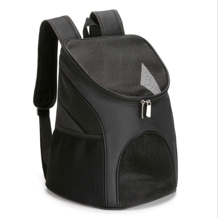 Factory direct pet backpack cat bag dog bag breathable folding Teddy pet bag mesh travel outing backpack