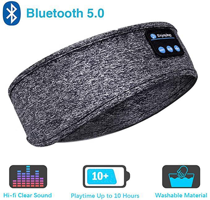 Factory Outlet Sleep Headphones Bluetooth Headscarf Headband Wireless Music Sports Headband Built-in Sleep Music Eye Mask