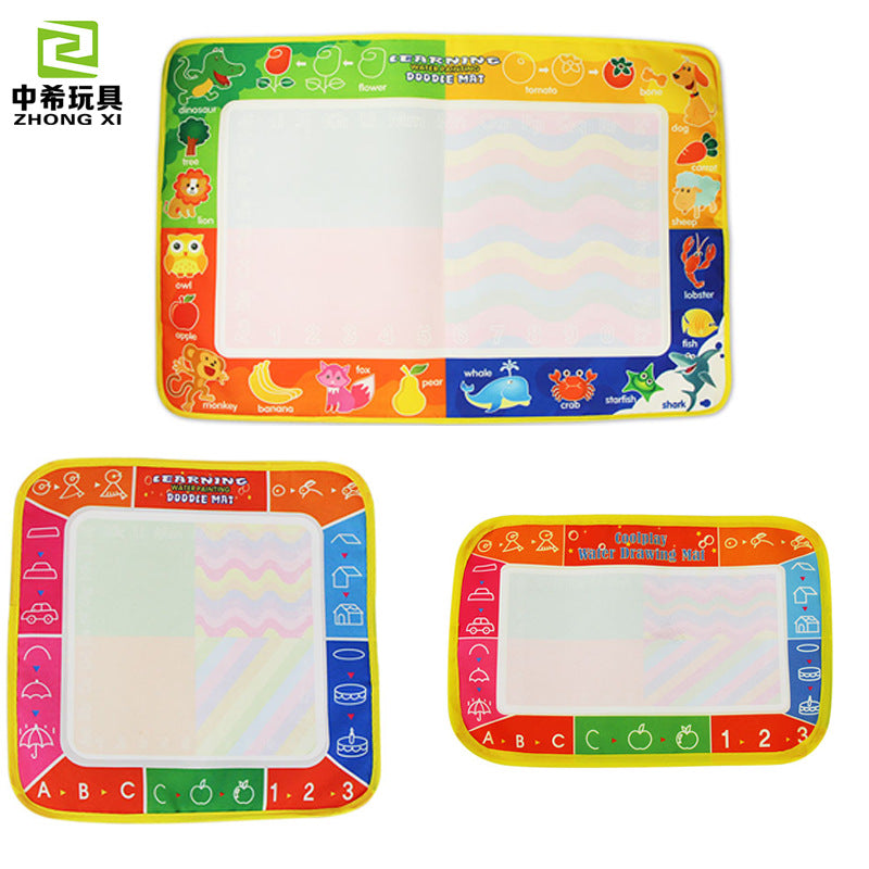 Large magical magic water canvas children's drawing and writing learning graffiti blanket drawing board clear water reuse