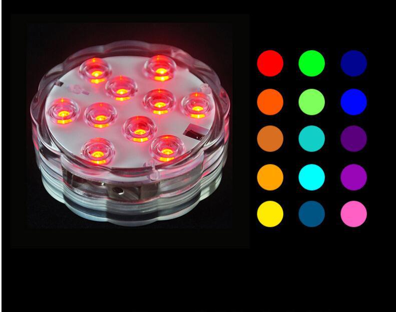 Diving knob light aquarium waterproof light colorful underwater waterproof light highlight remote control water tank light