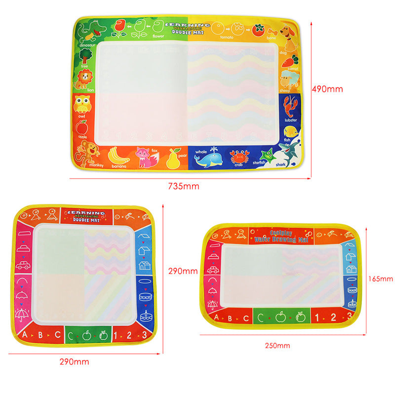 Large magical magic water canvas children's drawing and writing learning graffiti blanket drawing board clear water reuse