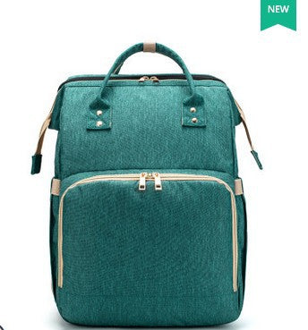 Portable folding crib mommy bag multi-function large-capacity out mother and baby bag backpack