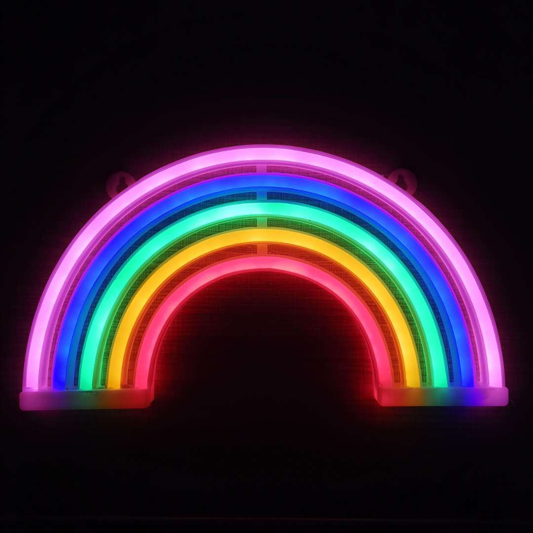 Amazon cross-border explosion of LED neon lights with lightning love shape lights Christmas bar decoration lights