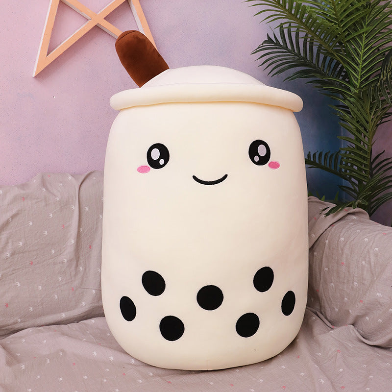 Creative simulation milk tea plush toy cup pillow cute funny doll pearl milk tea cup cushion creative decoration
