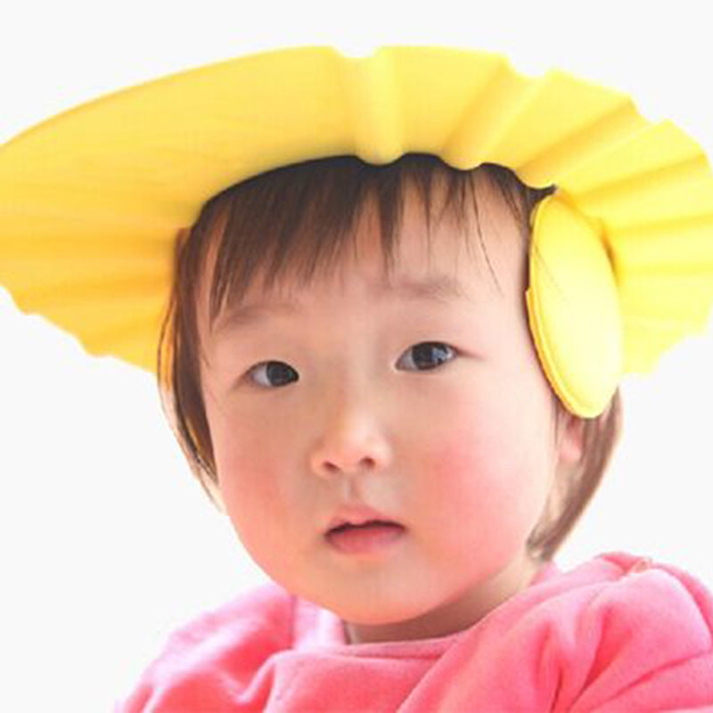 Baby shampoo artifact baby child waterproof earmuffs child bathing toddler shampoo shower cap adjustable 0-6 years old