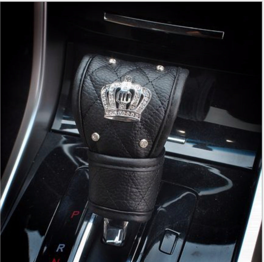 Crown seat belt shoulder pad DAD sleeve One-button start ring Automotive interior supplies seat belt cover ornament shoulder pad