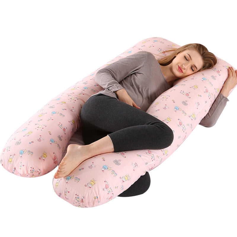Factory direct sale multifunctional cotton washable cotton removable and washable maternity pillow waist side sleeping pillow Amazon wholesale