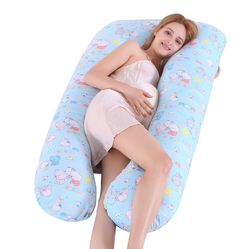 Factory direct sale multifunctional cotton washable cotton removable and washable maternity pillow waist side sleeping pillow Amazon wholesale
