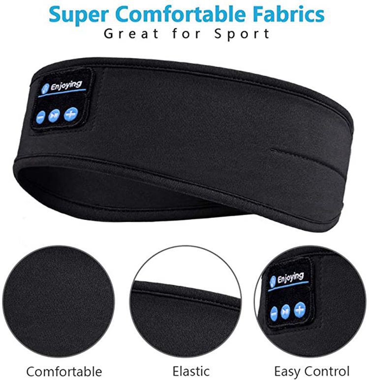 Factory Outlet Sleep Headphones Bluetooth Headscarf Headband Wireless Music Sports Headband Built-in Sleep Music Eye Mask