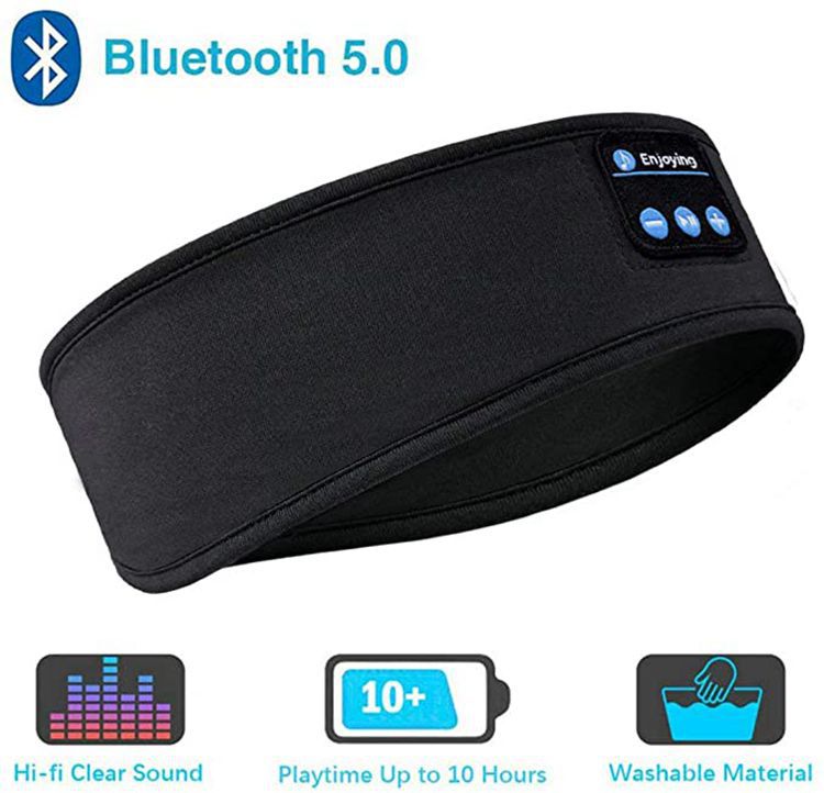 Factory Outlet Sleep Headphones Bluetooth Headscarf Headband Wireless Music Sports Headband Built-in Sleep Music Eye Mask