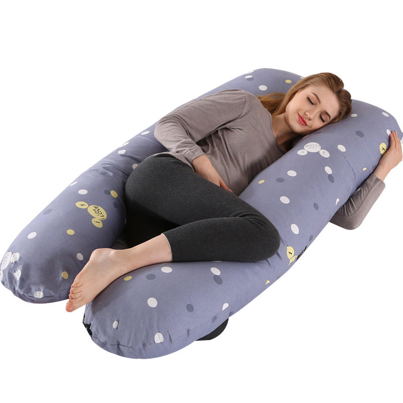 Factory direct sale multifunctional cotton washable cotton removable and washable maternity pillow waist side sleeping pillow Amazon wholesale