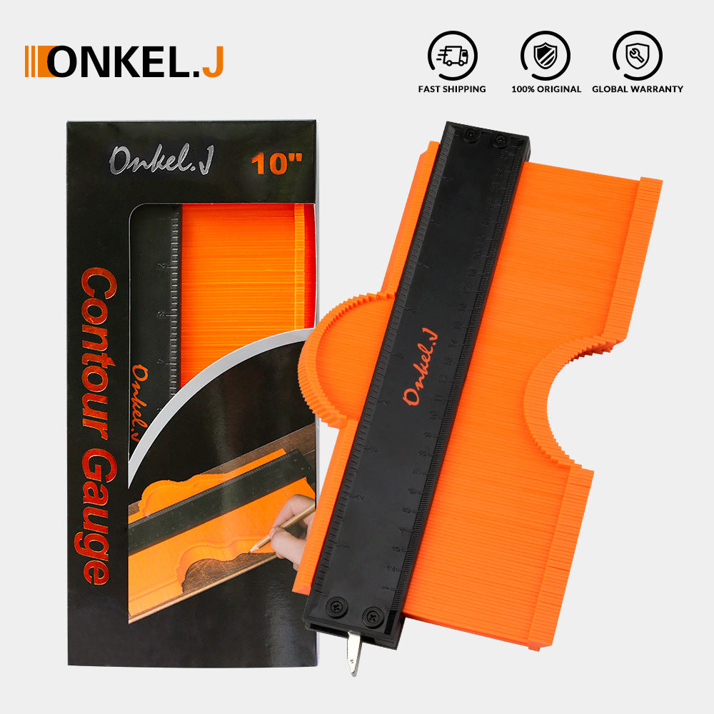 Contour gauge contour gauge Contour woodworking measuring shape gauge taker Irregular contour measuring radian ruler