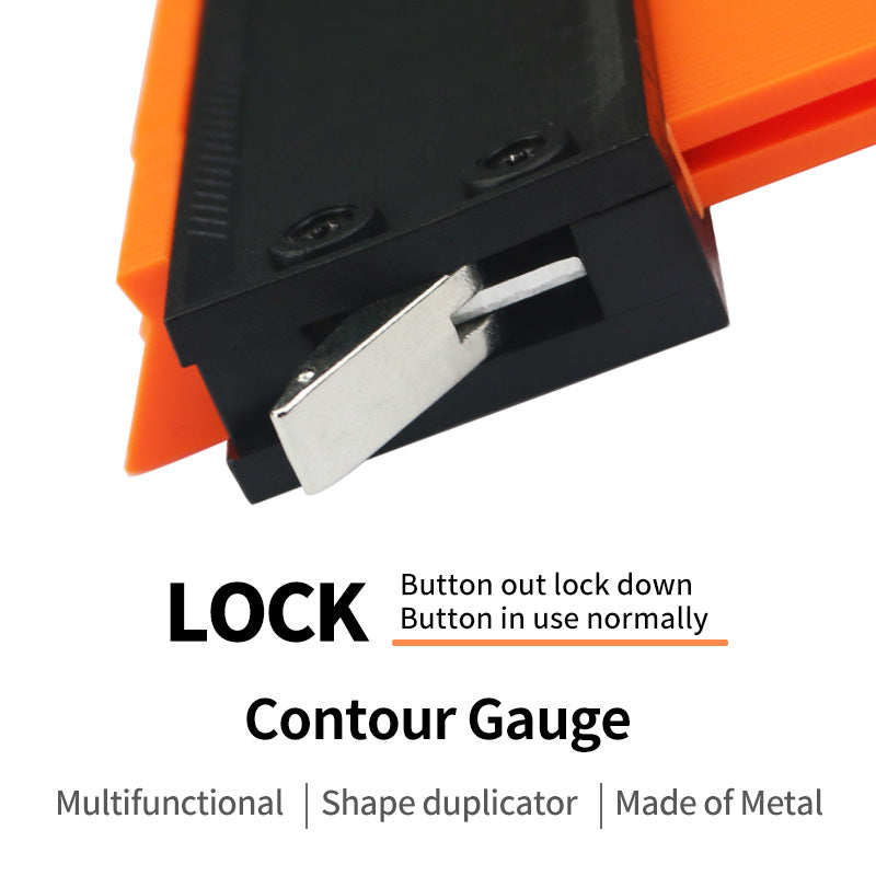 Contour gauge contour gauge Contour woodworking measuring shape gauge taker Irregular contour measuring radian ruler