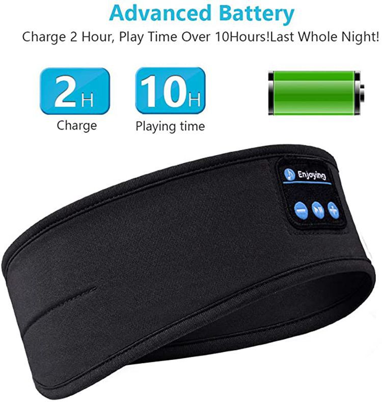 Factory Outlet Sleep Headphones Bluetooth Headscarf Headband Wireless Music Sports Headband Built-in Sleep Music Eye Mask