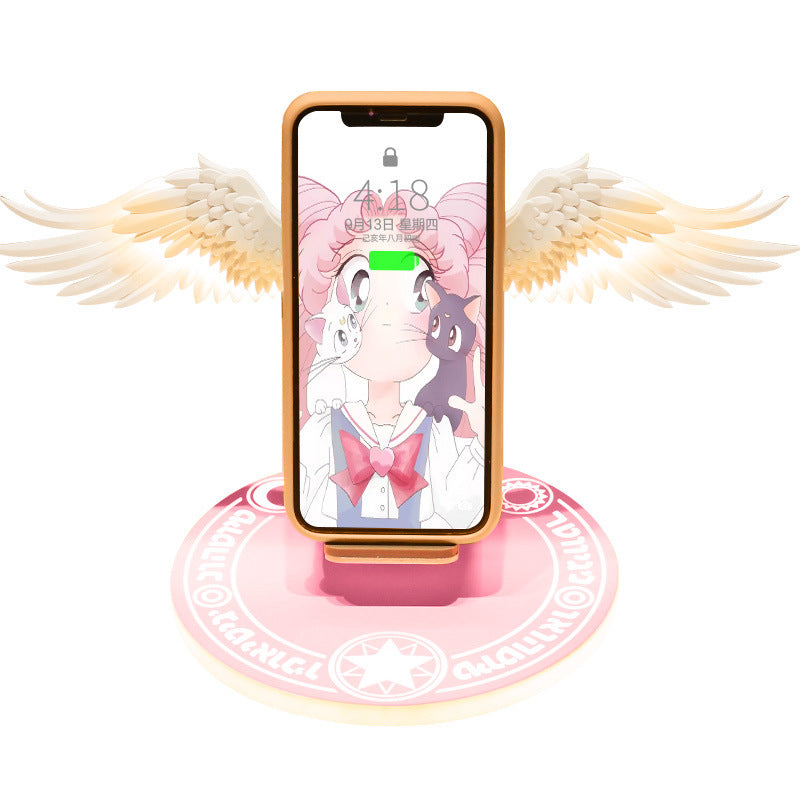 Douyin Super Fire Angel Wings Wireless Charger 10 Fast Charge for Xiaomi, Huawei, Apple, iPhone, Samsung