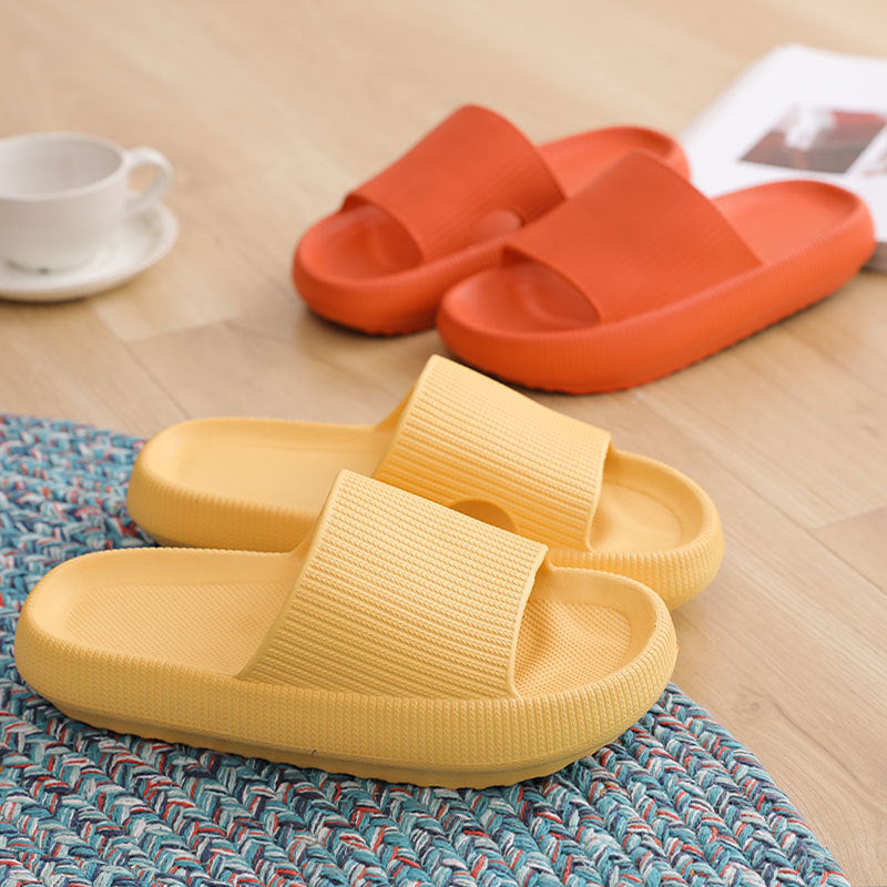 New thick-soled slippers female summer indoor and outdoor non-slip home household bathroom bathing couple sandals and slippers male increase