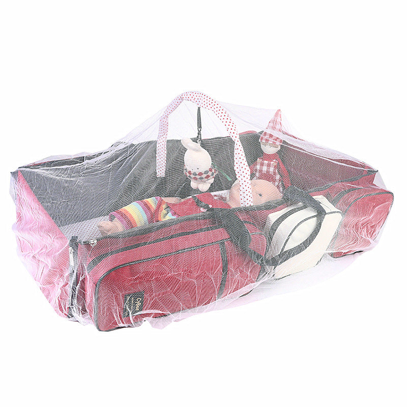 One-shoulder mommy bag baby multifunctional folding bed portable portable maternal and child bag mosquito net travel crib bed