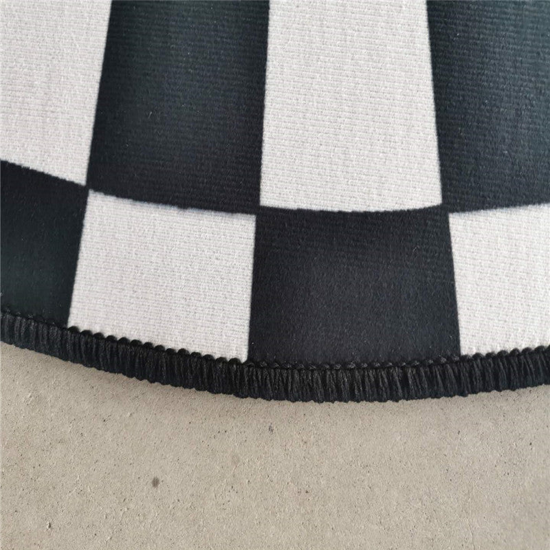 Cross-border supply of 3D stereoscopic oval floor mats Nordic style carpets, toilet and bathroom entrance absorbent mats