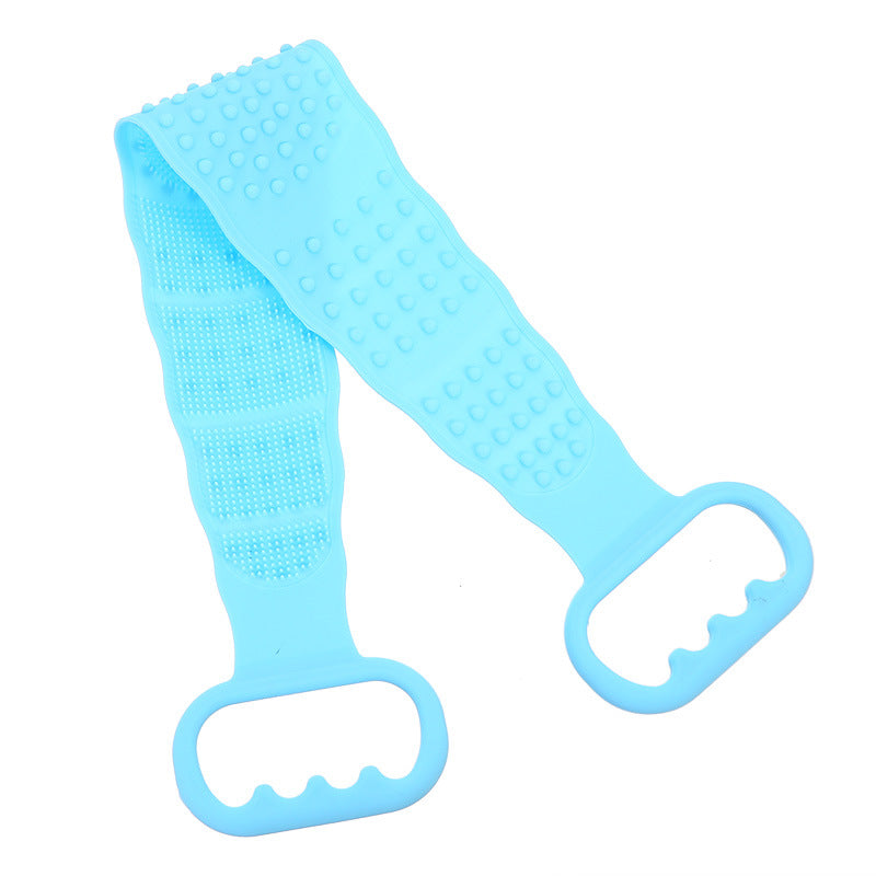 Silicone scrubbing towels for men and women strong back rubbing mud rubbing artifact long back exfoliating bath bathing brush