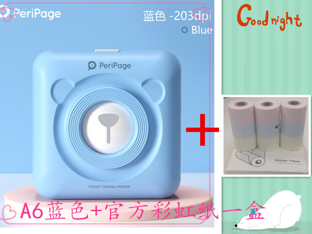 Peripage Ericsson Bear Pocket Meow Mobile Bluetooth Portable Photo Wrong Question Hand Account Thermal Label Printer