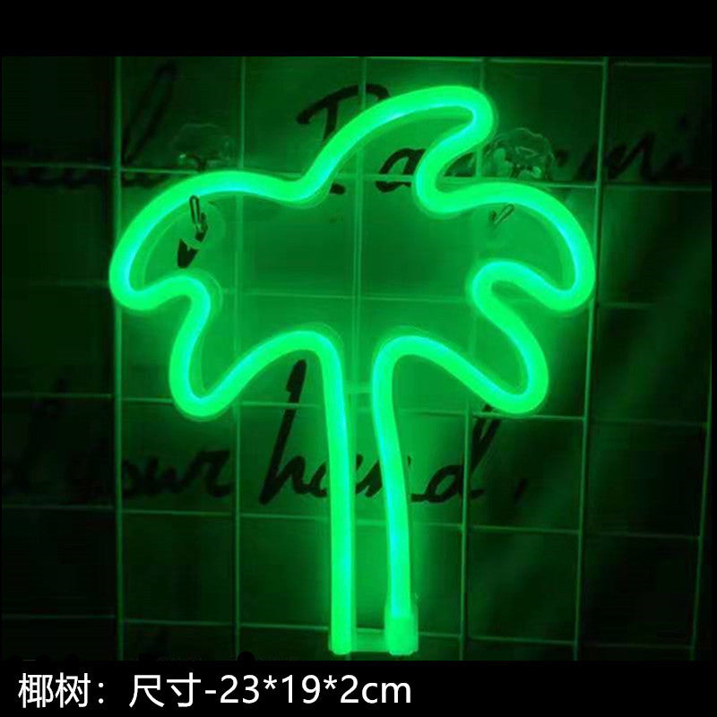 Amazon cross-border explosion of LED neon lights with lightning love shape lights Christmas bar decoration lights