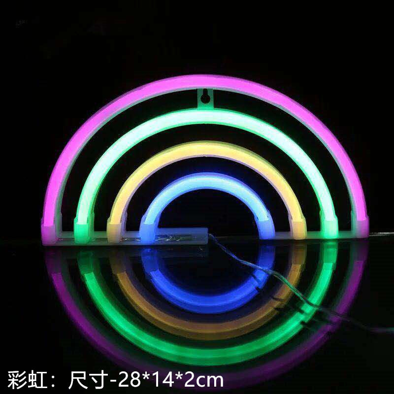Amazon cross-border explosion of LED neon lights with lightning love shape lights Christmas bar decoration lights