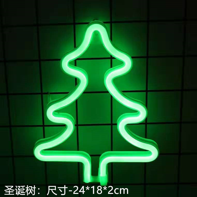 Amazon cross-border explosion of LED neon lights with lightning love shape lights Christmas bar decoration lights