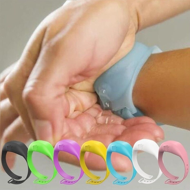 Explosive portable liquid can store disinfectant hand sanitizer bracelet customized AliExpress European silicone bracelet wristband