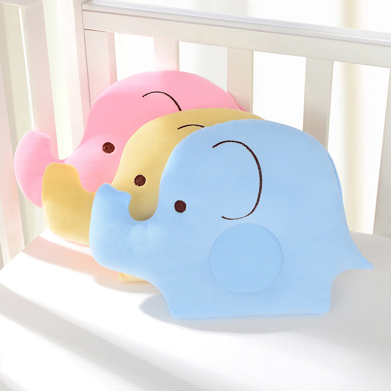 baby pillow elephant / pig cartoon baby pillow anti-head pillow 0-2 years old pillow