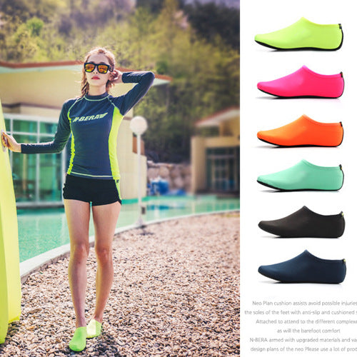 Beach socks snorkeling shoe cover general equipment swimming diving socks snorkeling socks swimming socks non-slip (Leica)