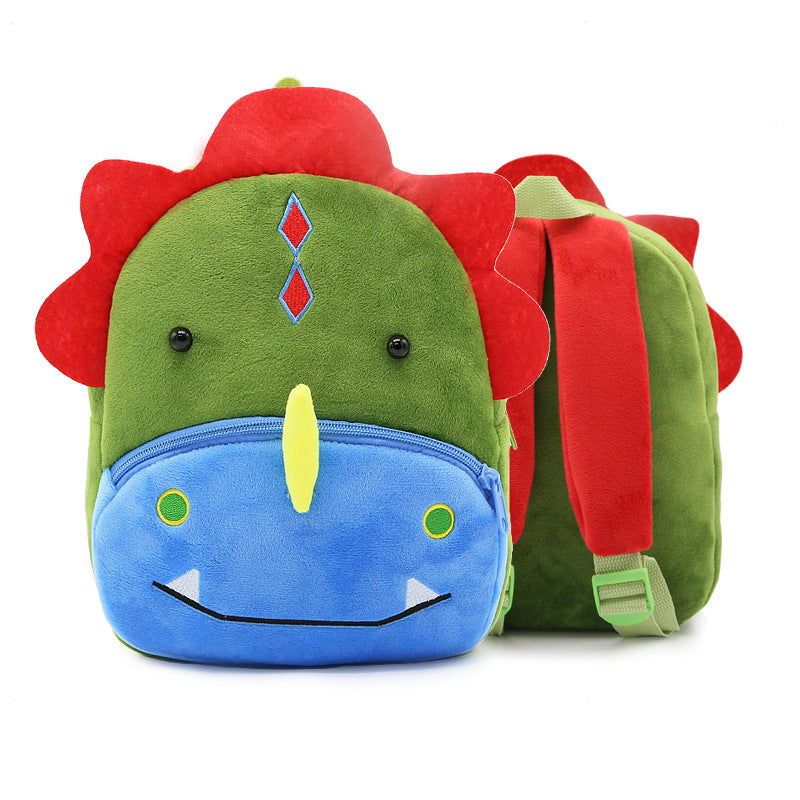 Zoo series cute children's school bag shoulder bag plush backpack kindergarten early education park bag manufacturer