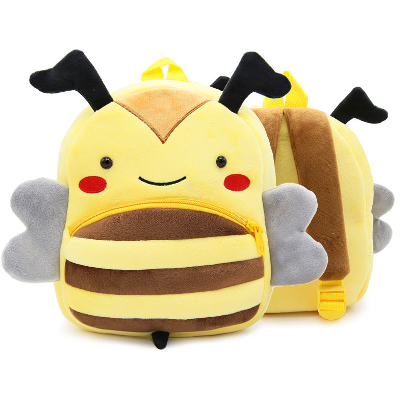 Zoo series cute children's school bag shoulder bag plush backpack kindergarten early education park bag manufacturer