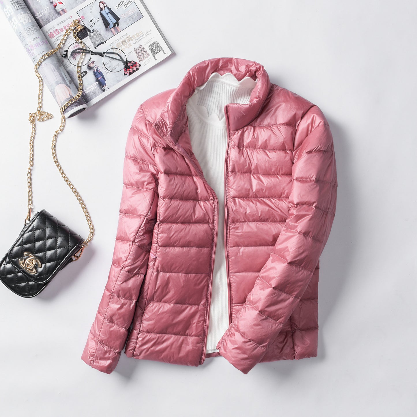 Cold winter Siyu women's thin down stand collar female stand collar women's thin section down jacket ladies XL