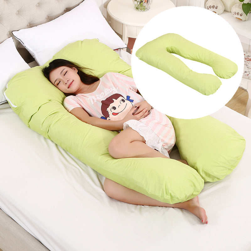 Multifunctional maternity pillow side pillow cotton removable and washable U-shaped nap pillow cushion factory direct sales