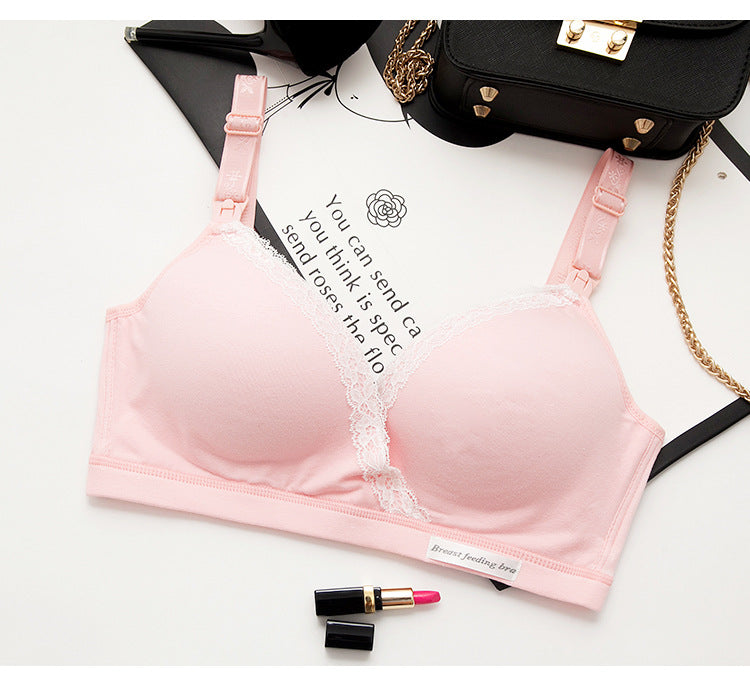 Underwear Wholesale Breastless Bras Without Steel Rings Thin Breathable Bra Front 171