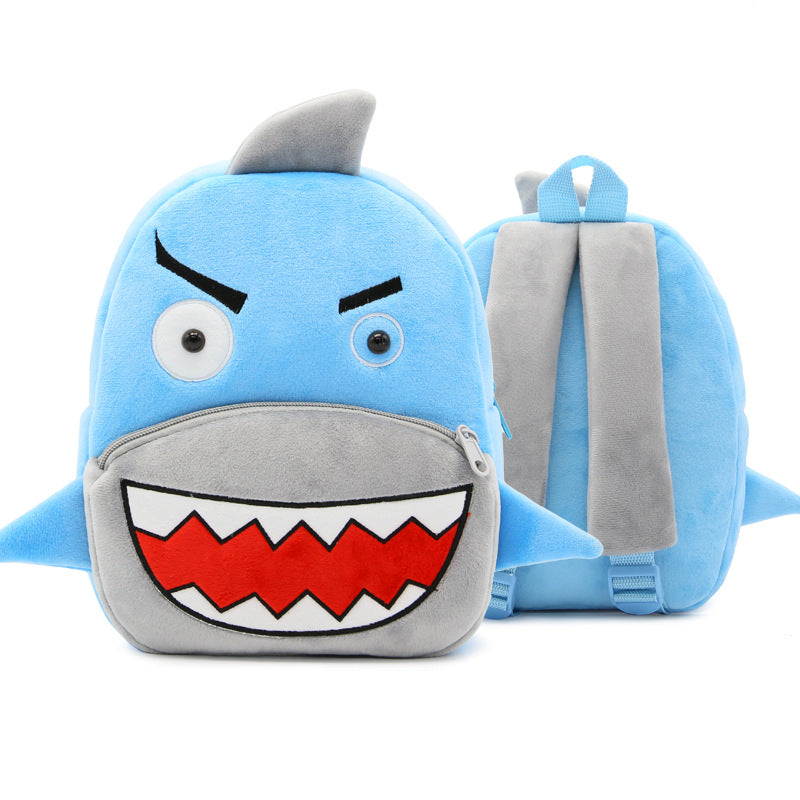 Zoo series cute children's school bag shoulder bag plush backpack kindergarten early education park bag manufacturer