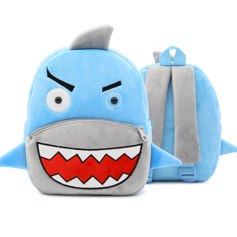 Zoo series cute children's school bag shoulder bag plush backpack kindergarten early education park bag manufacturer