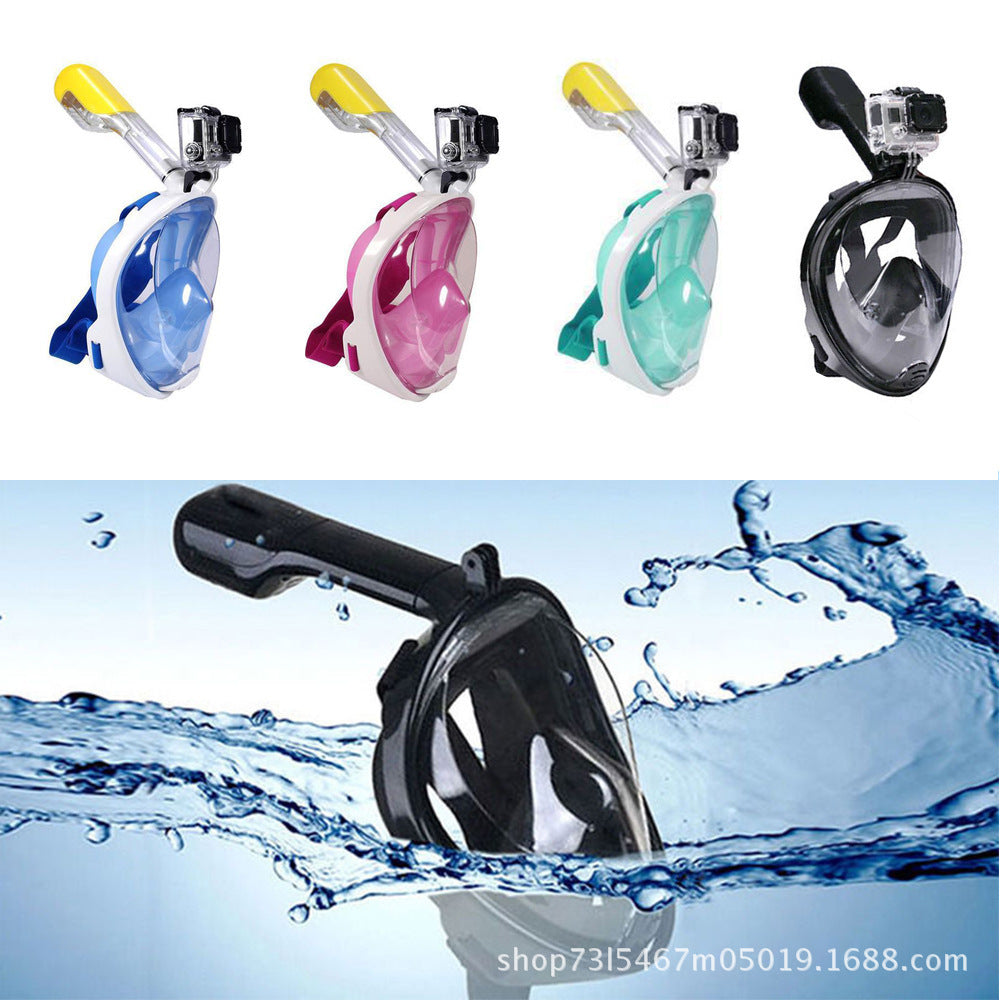 Manufacturers directly supply a large number of full-face mask full-face goggles adult children diving masks snorkeling masks